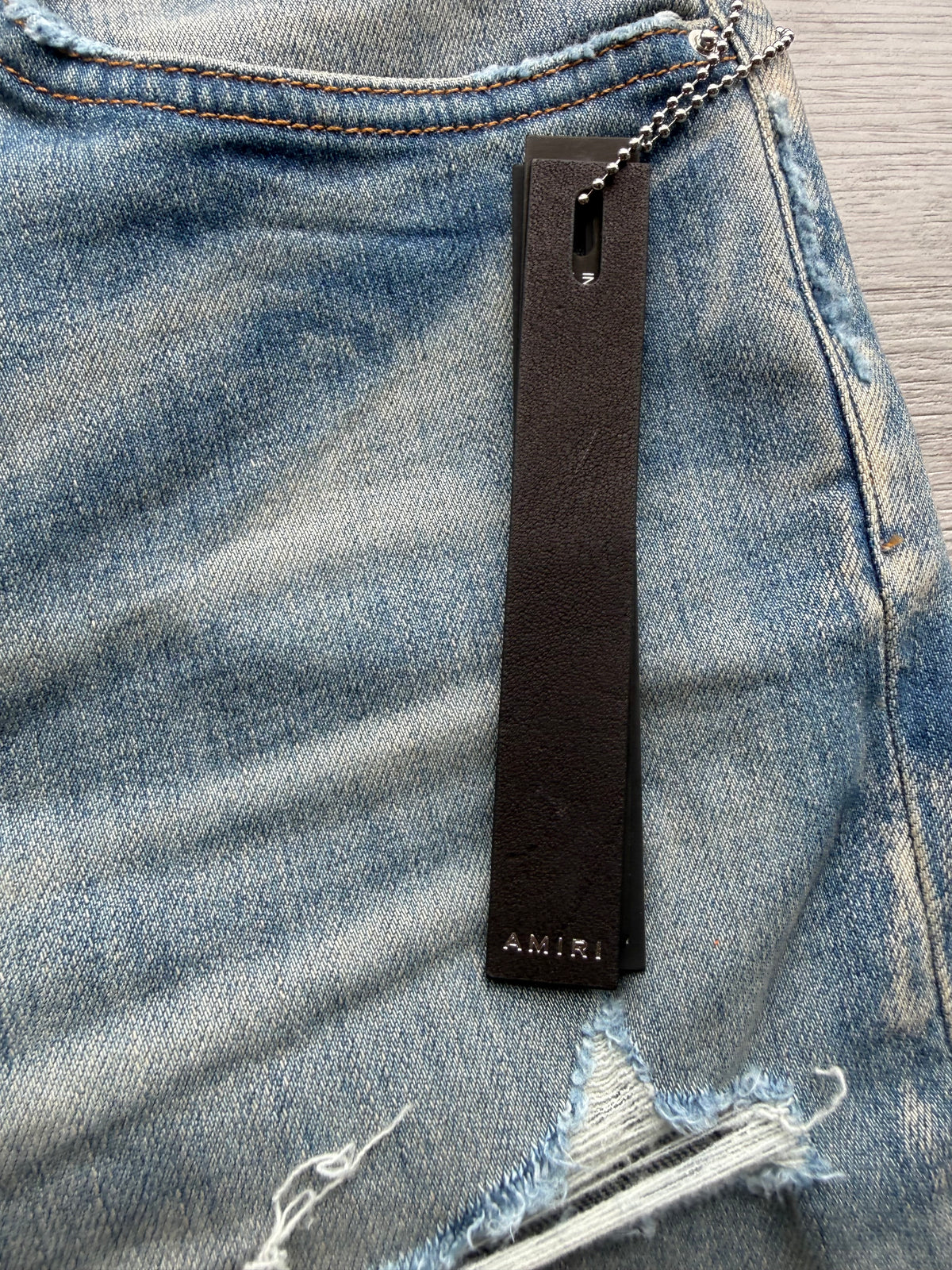 Amiri vintage bandana artpatch jeans