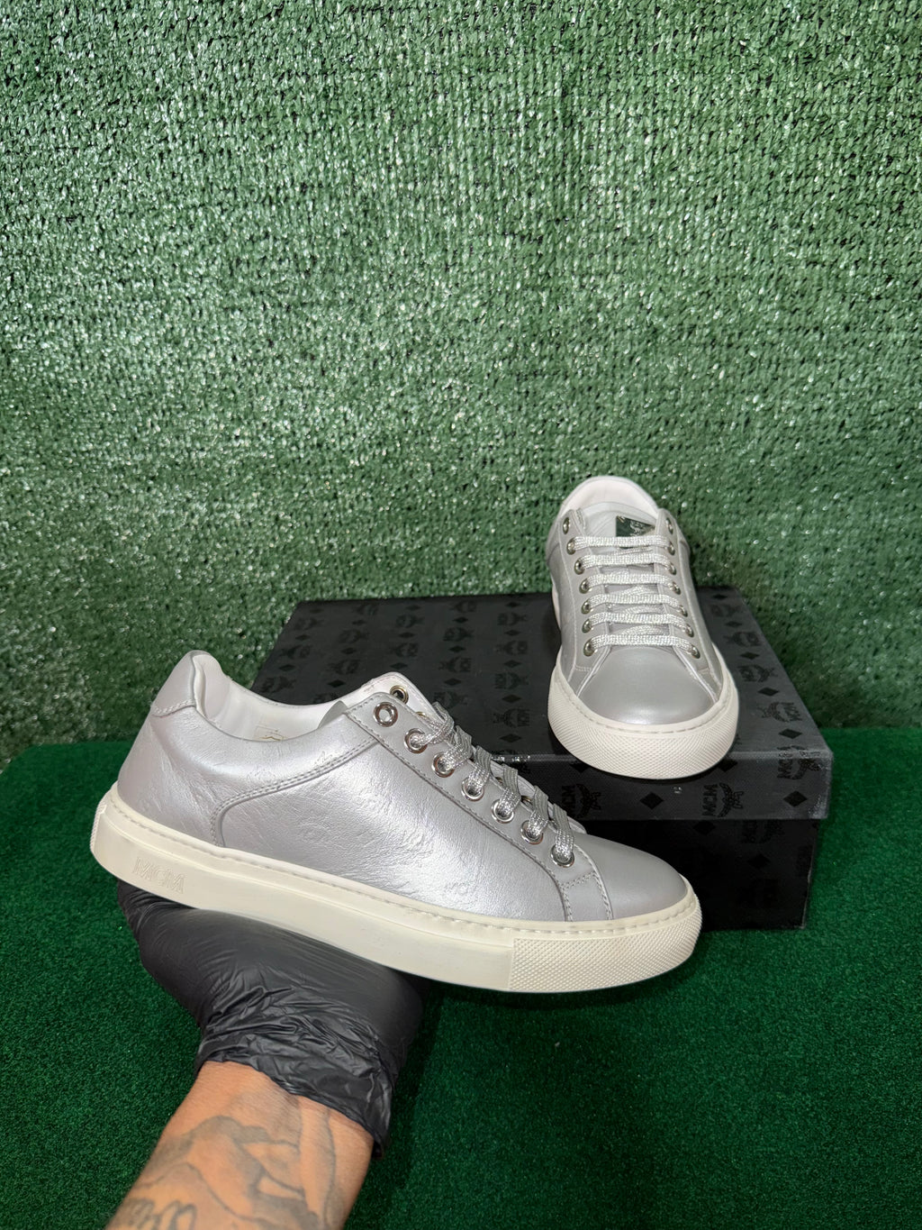 MCM Silver Shoe