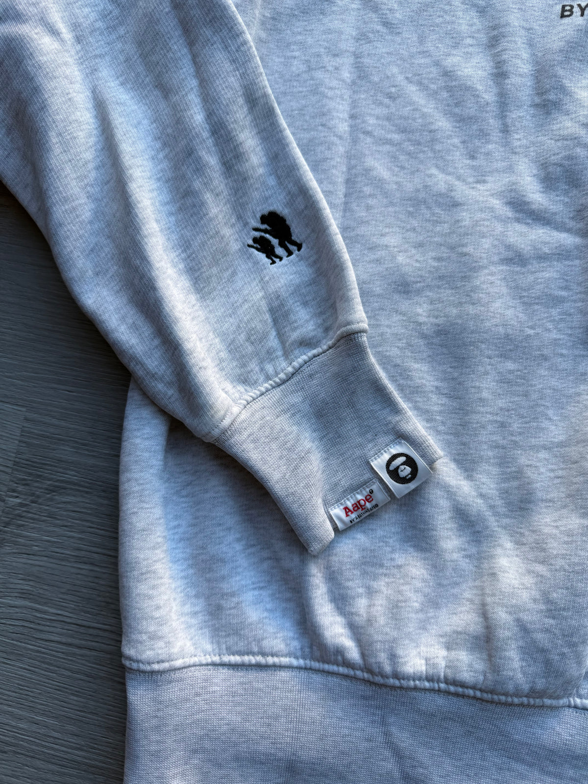 Aape a bathing ape crewneck grey sweatshirt