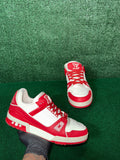 LOUIS VUITTON TRAINER RED WHITE