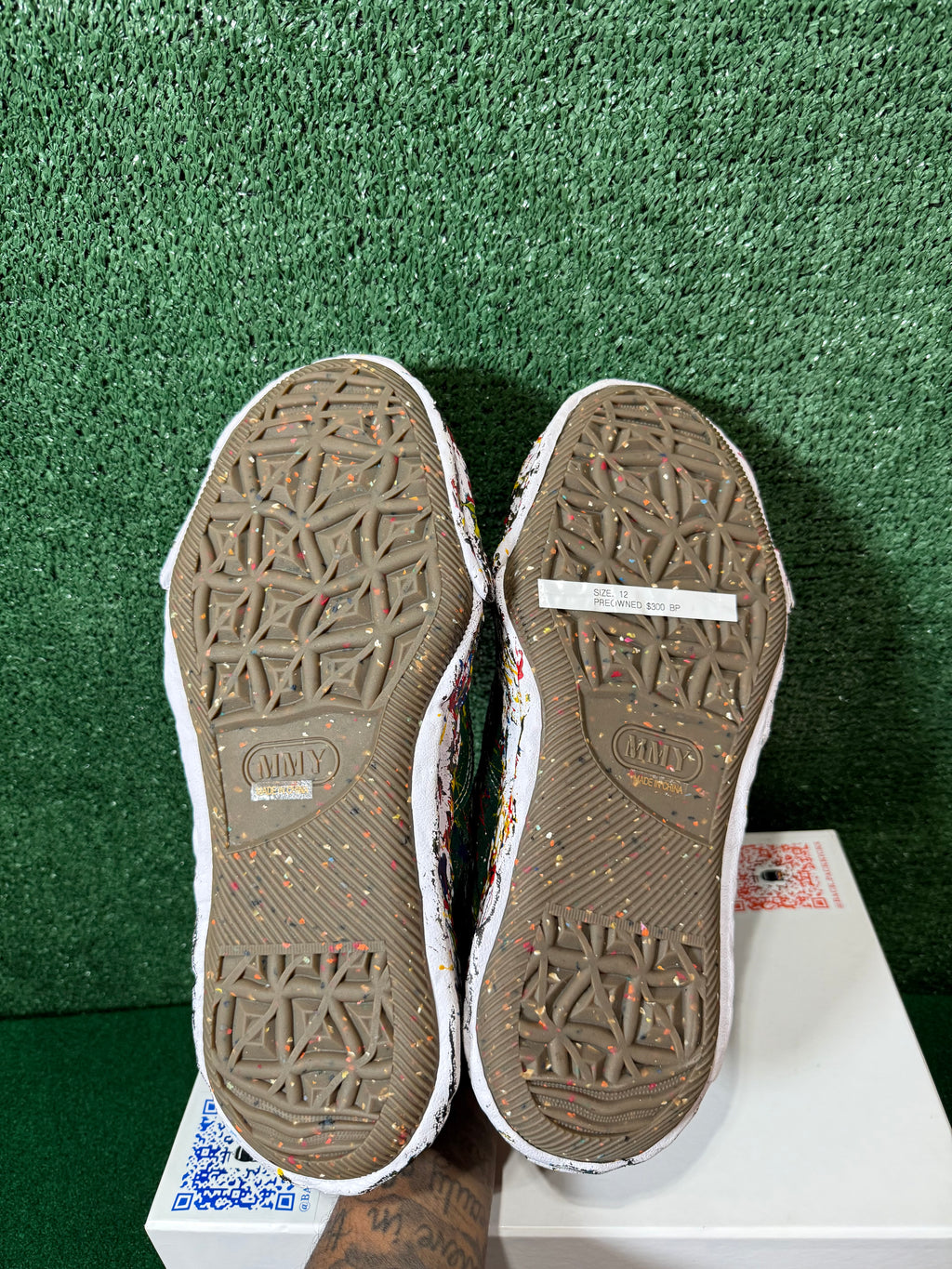 MAISON MIHARA YASUHIRO PETERSON 23 OG SOLE SPUTTERING PAINT CAN