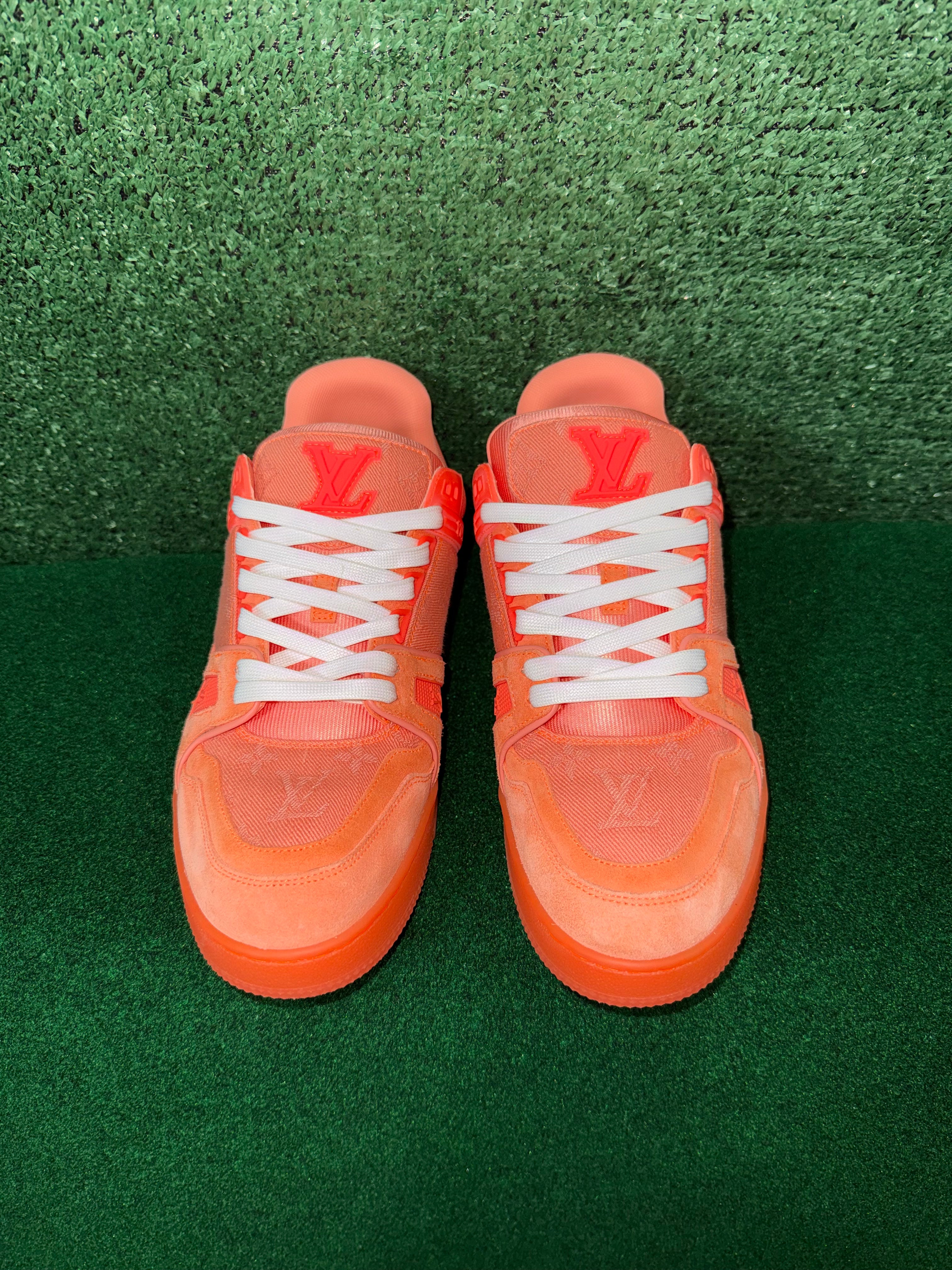 LOUIS VUITTON x VIRGIL ABLOH LV TRAINER PEACH