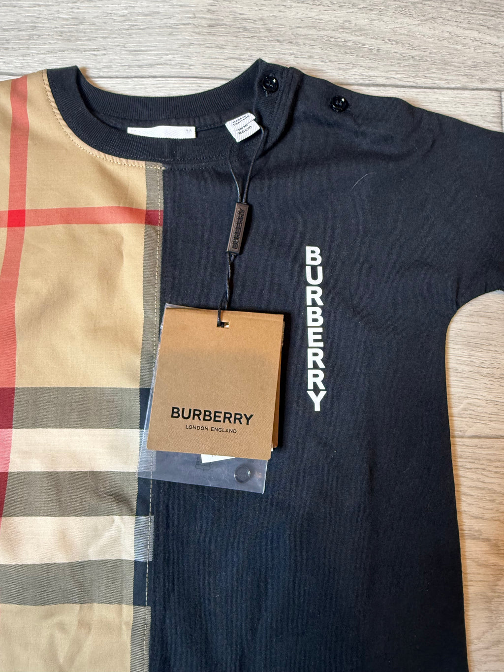 Burberry baby’s Lenox romper