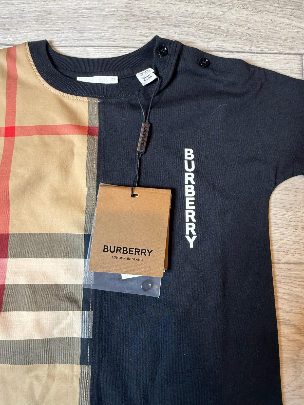 Burberry baby’s Lenox romper