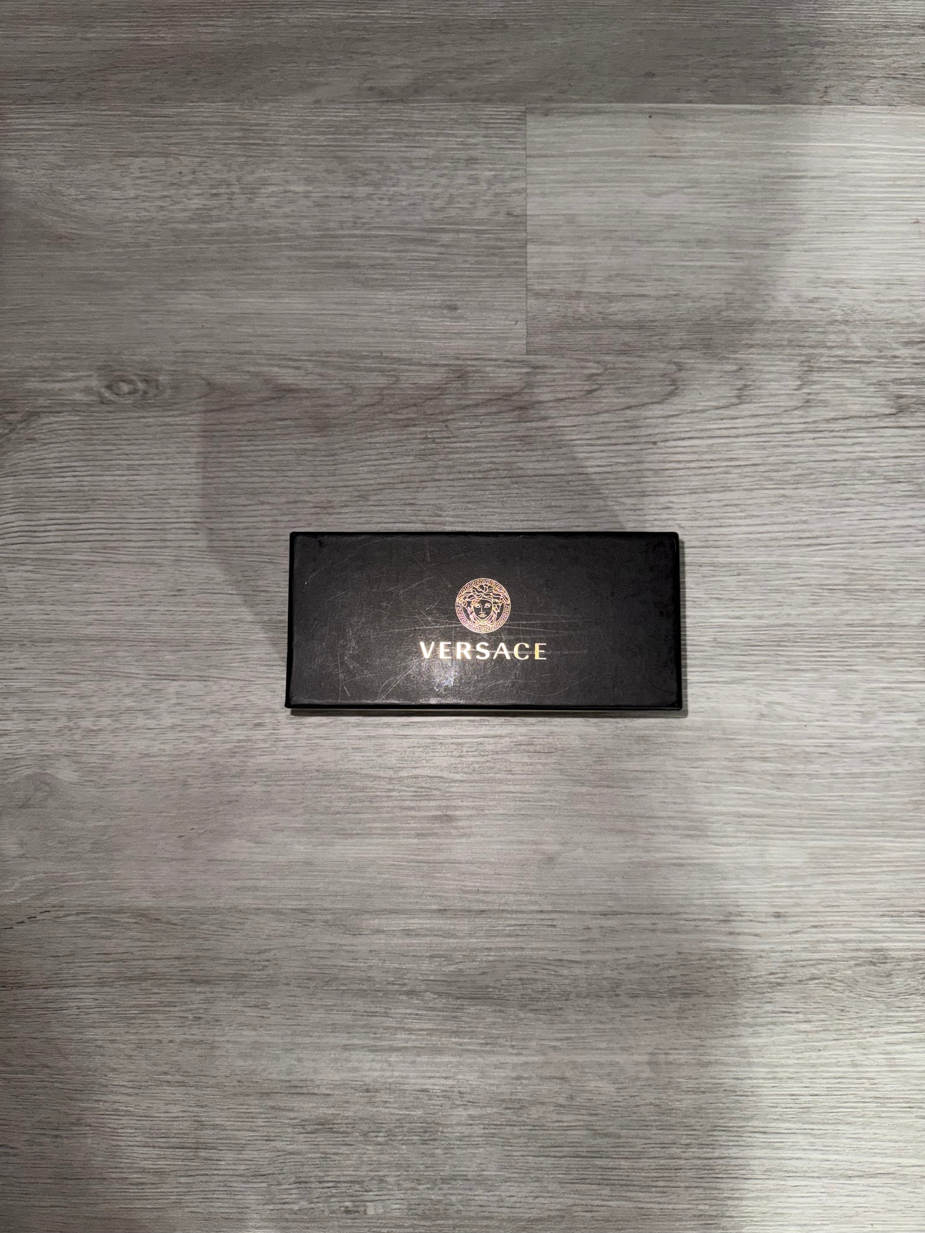 VERSACE VINTAGE LOGO RECTANGLE SUNGLASSES