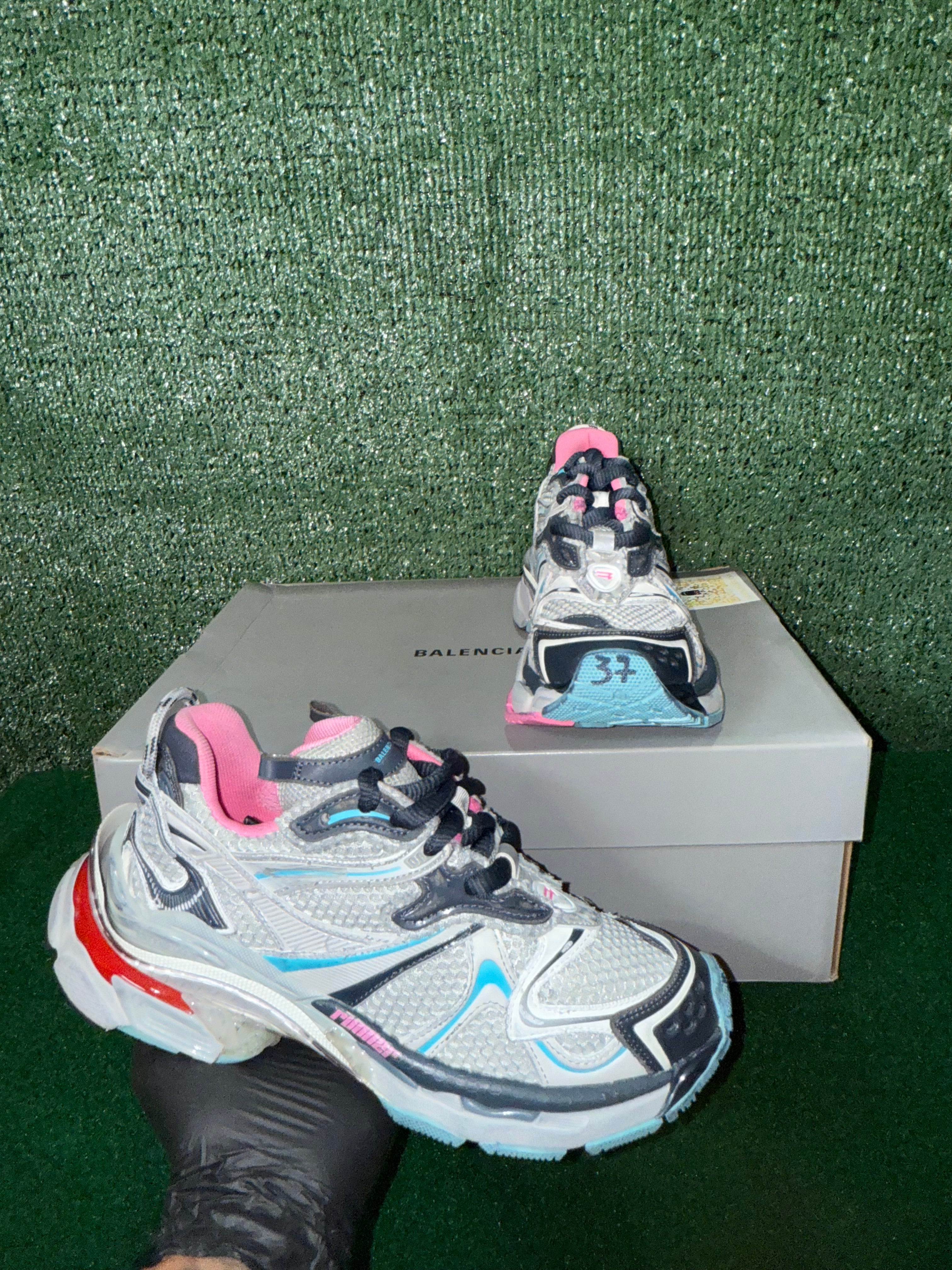 Balenciaga Runner 2.0 Grey Blue Pink Red