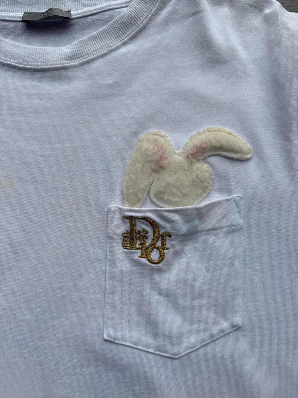 Dior x erl relaxed-fit t-shirt ‘white cotton jersey’