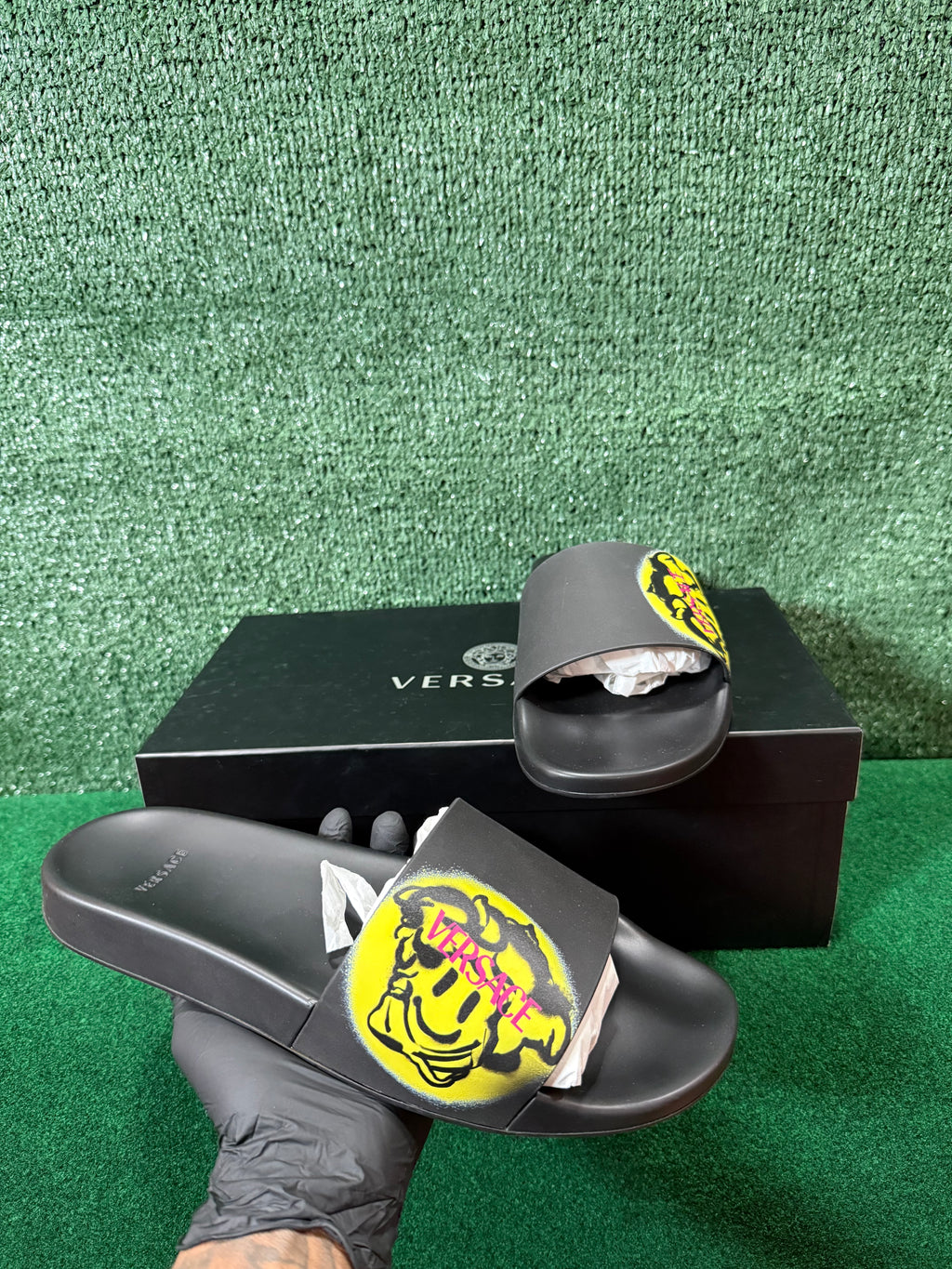 Versace Medusa Smile Slide ‘Black’