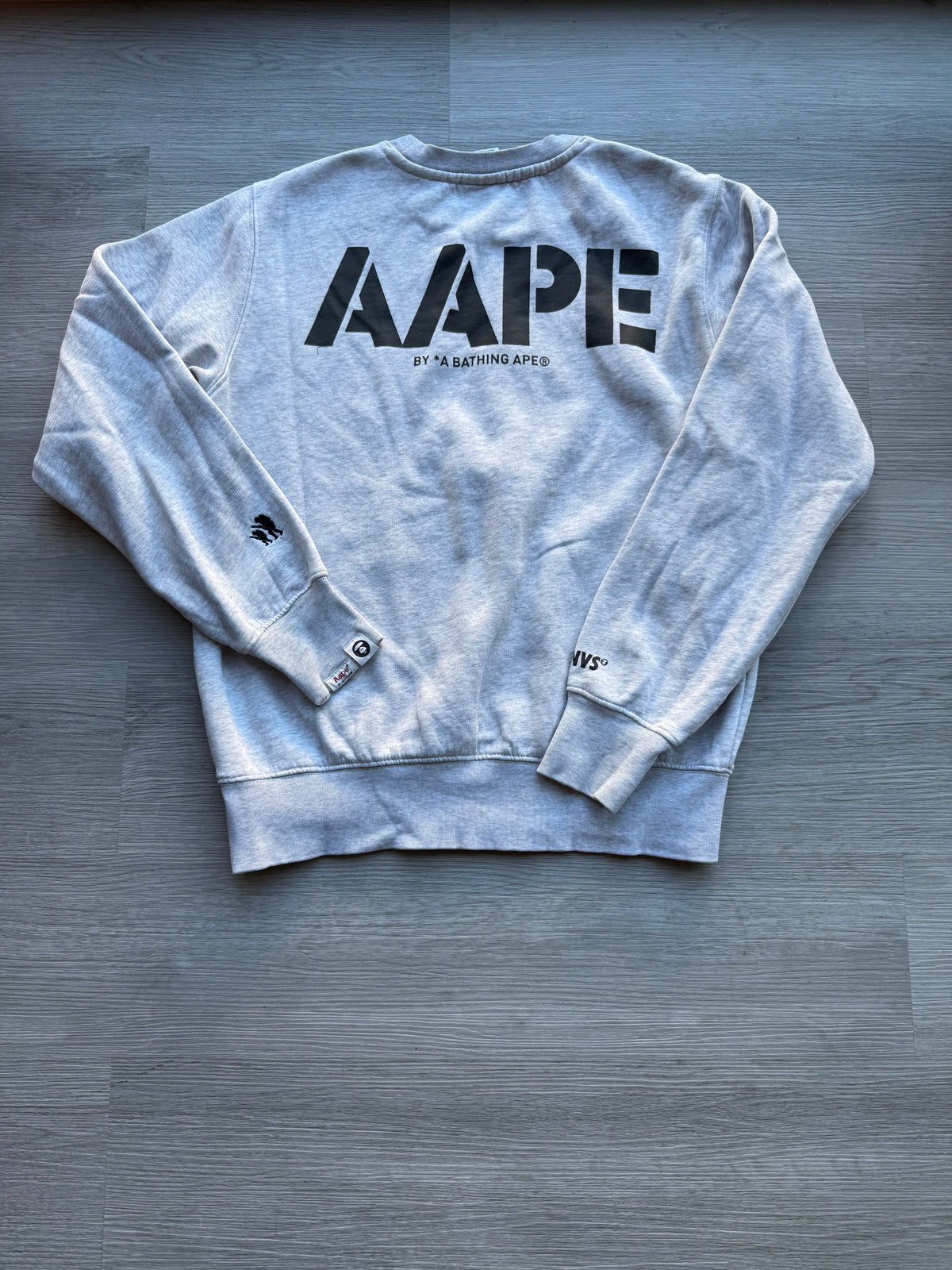 Aape a bathing ape crewneck grey sweatshirt
