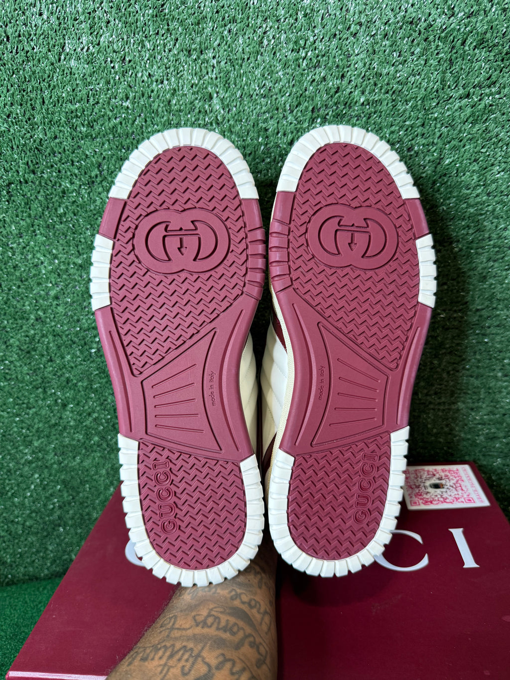 Gucci re-web sneaker ‘white rosso ancora’