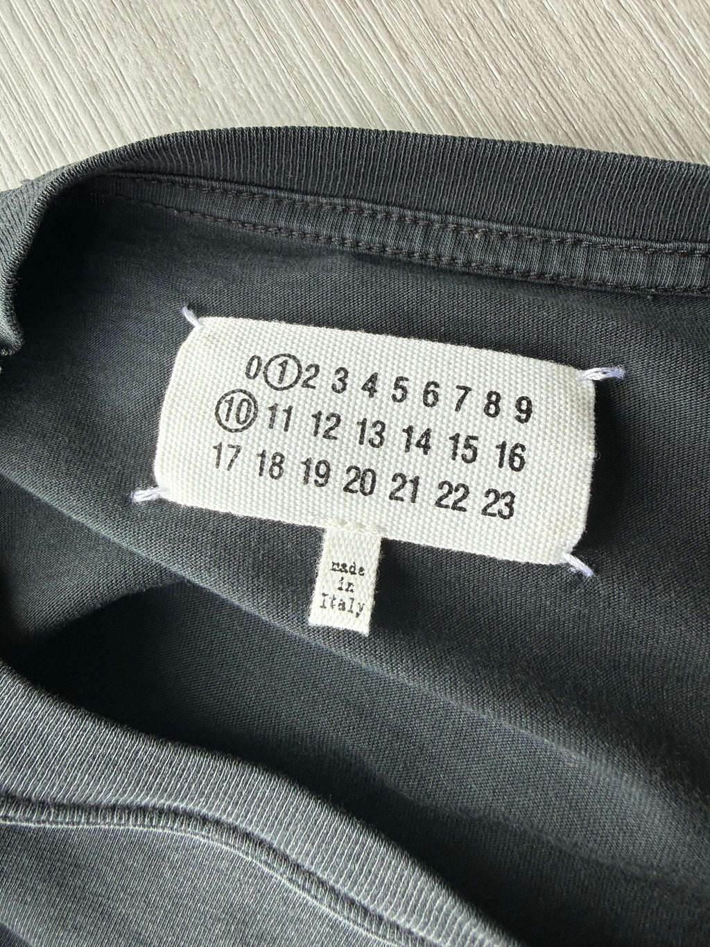 Maison Margiela Reverse Logo T-Shirt ‘Washed Black’