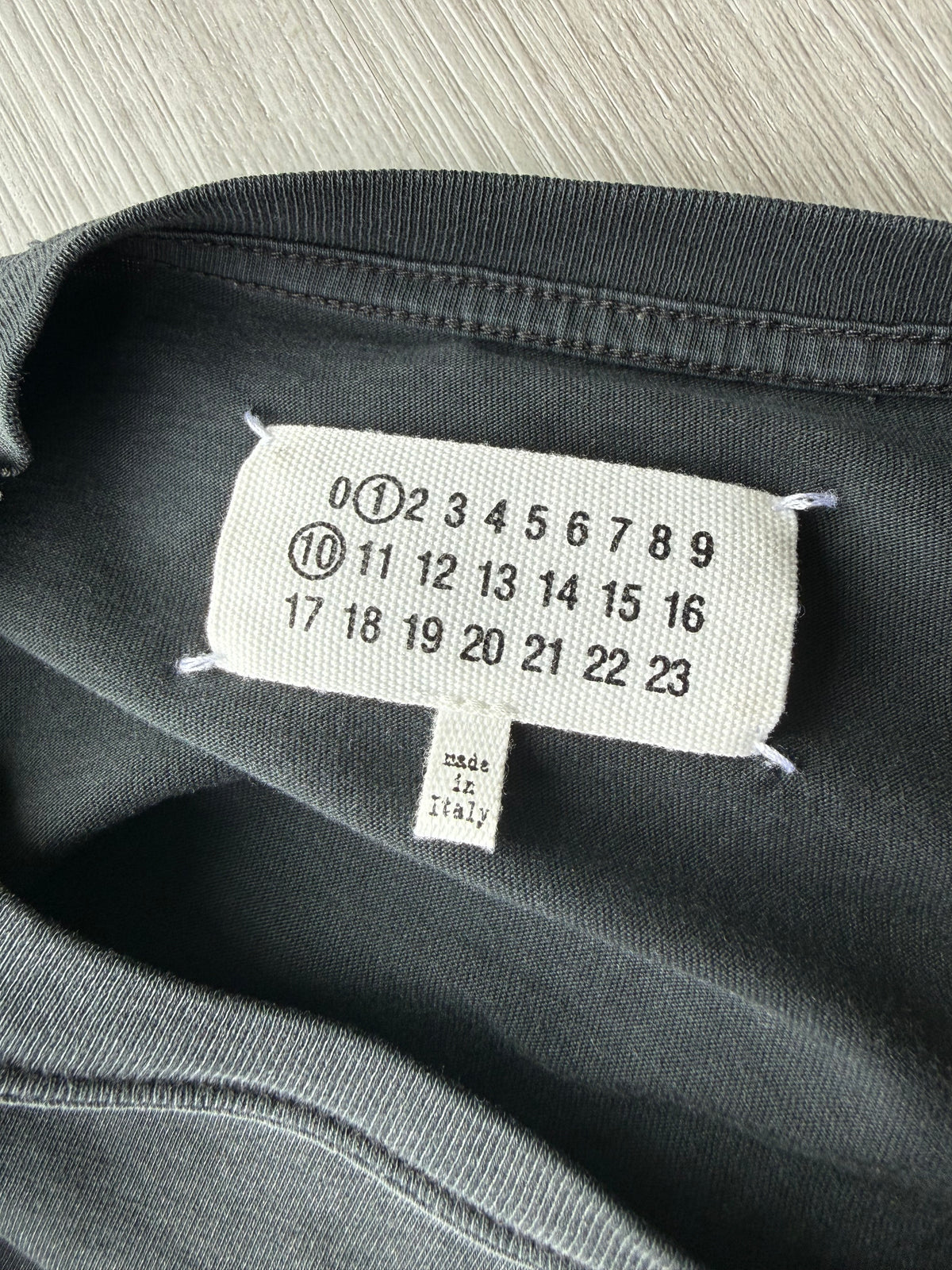 Maison Margiela Reverse Logo T-Shirt ‘Washed Black’
