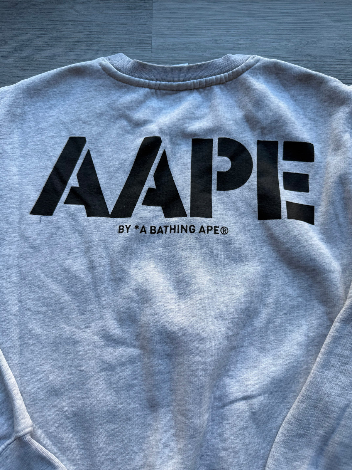 Aape a bathing ape crewneck grey sweatshirt
