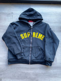 Supreme arc thermal zip-up hooded sweatshirt