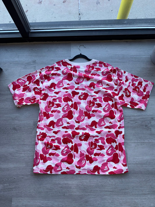 Bape Pink Camo T-shirt Brand New