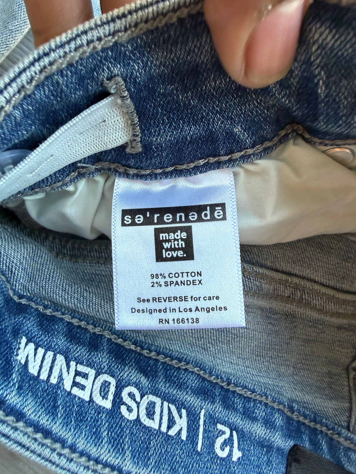 Ripped serenade kid blue jeans