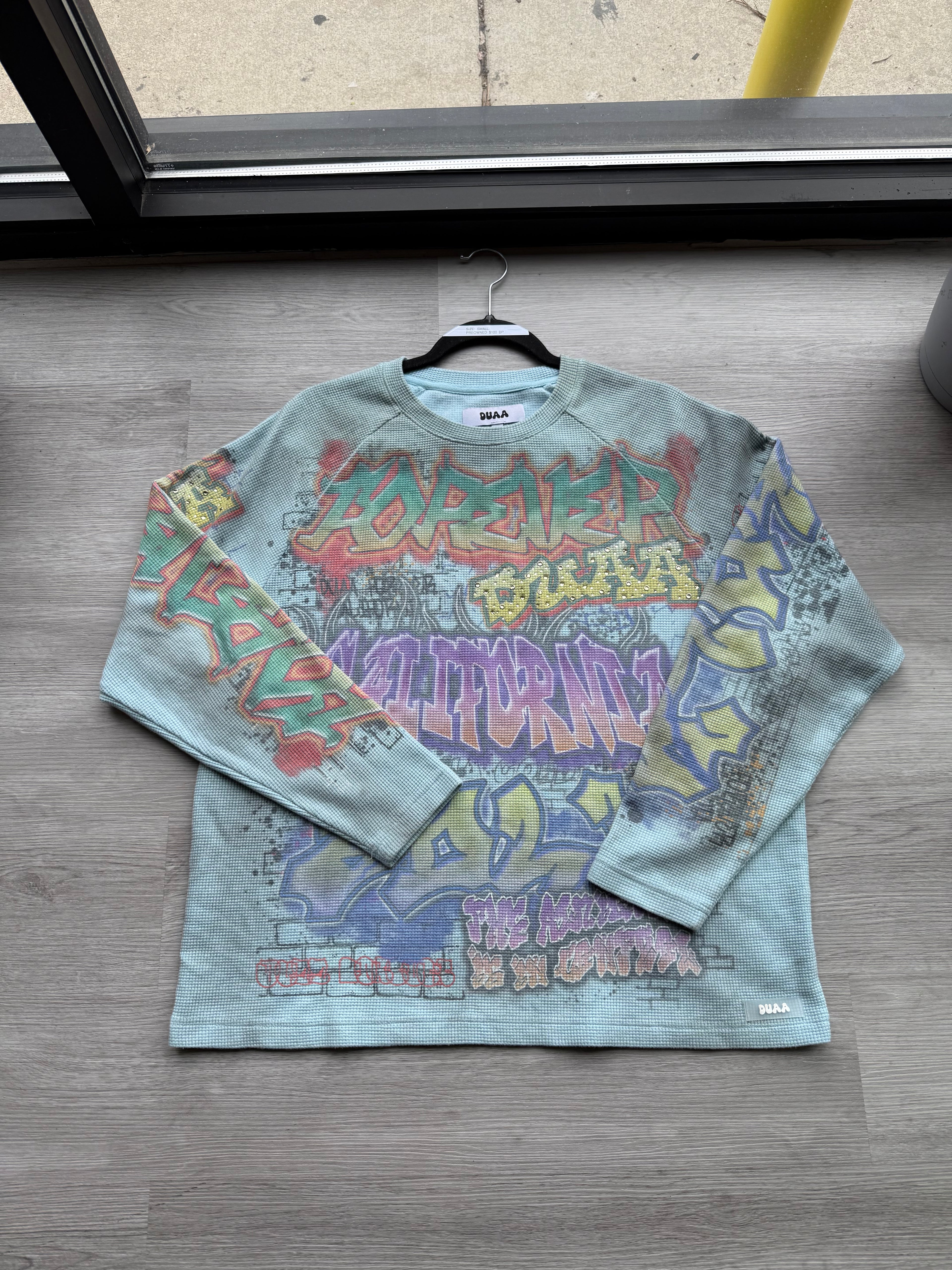 DUAA Art Long Sleeve Aqua/Multi-Color