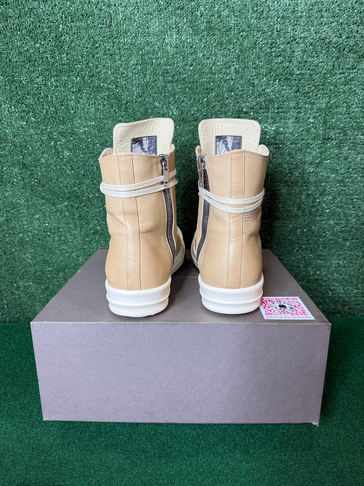 Rick OWENS Hollywood vintage high ‘parchment milk’