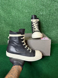 Rick OWENS scarpe in pelle sneaker ‘black milk’