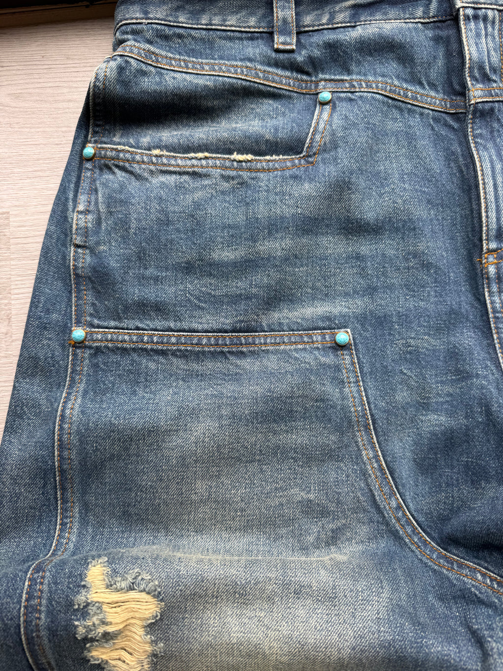 Louis Vuitton denim carpenter pants