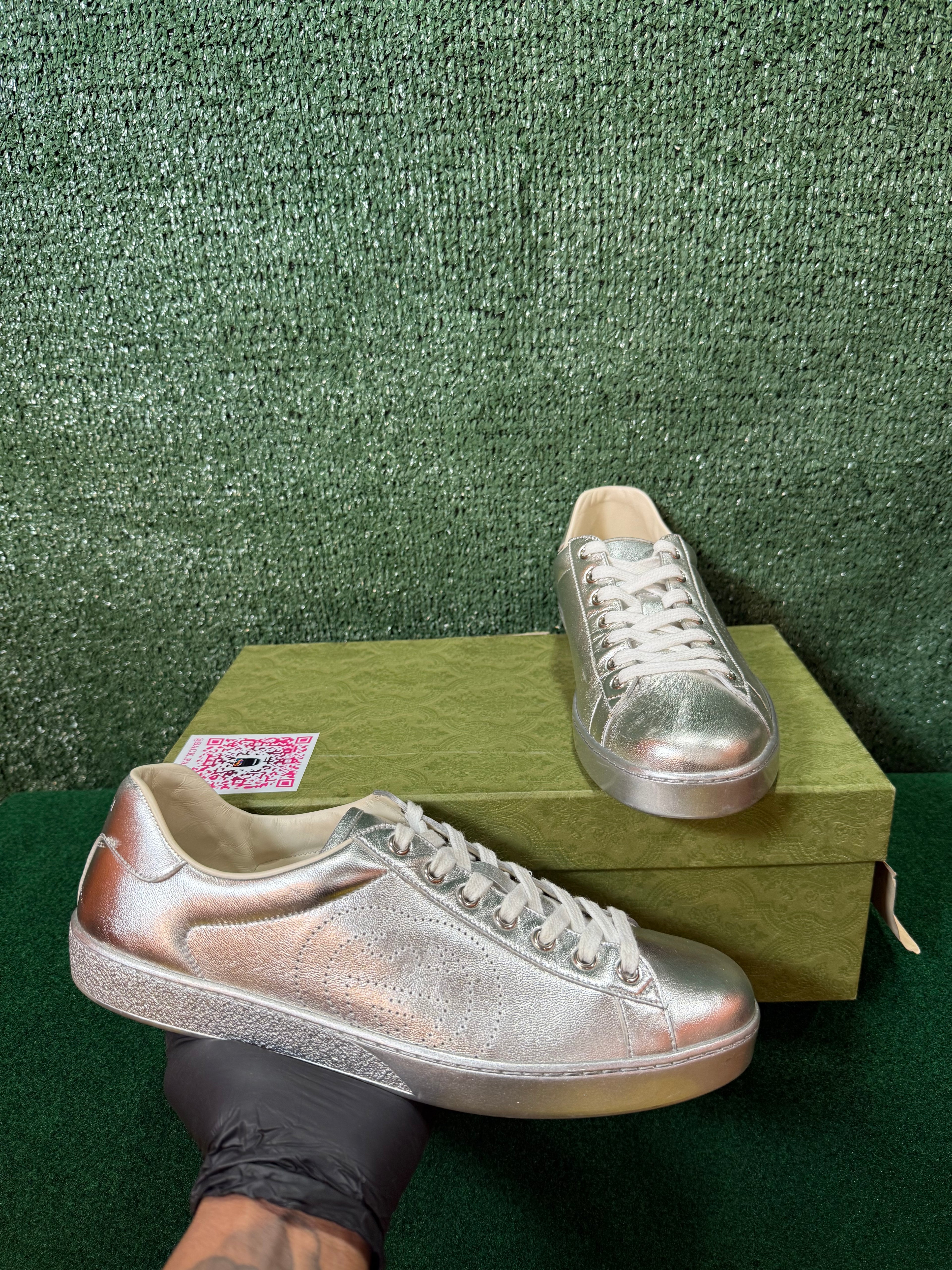Gucci Ace Metallic Silver