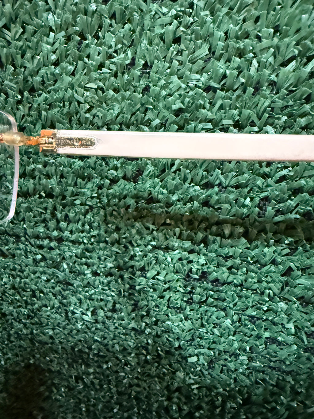 CARTIER REFURBISHED WHITE ACETATE WITH STOCK LENSES