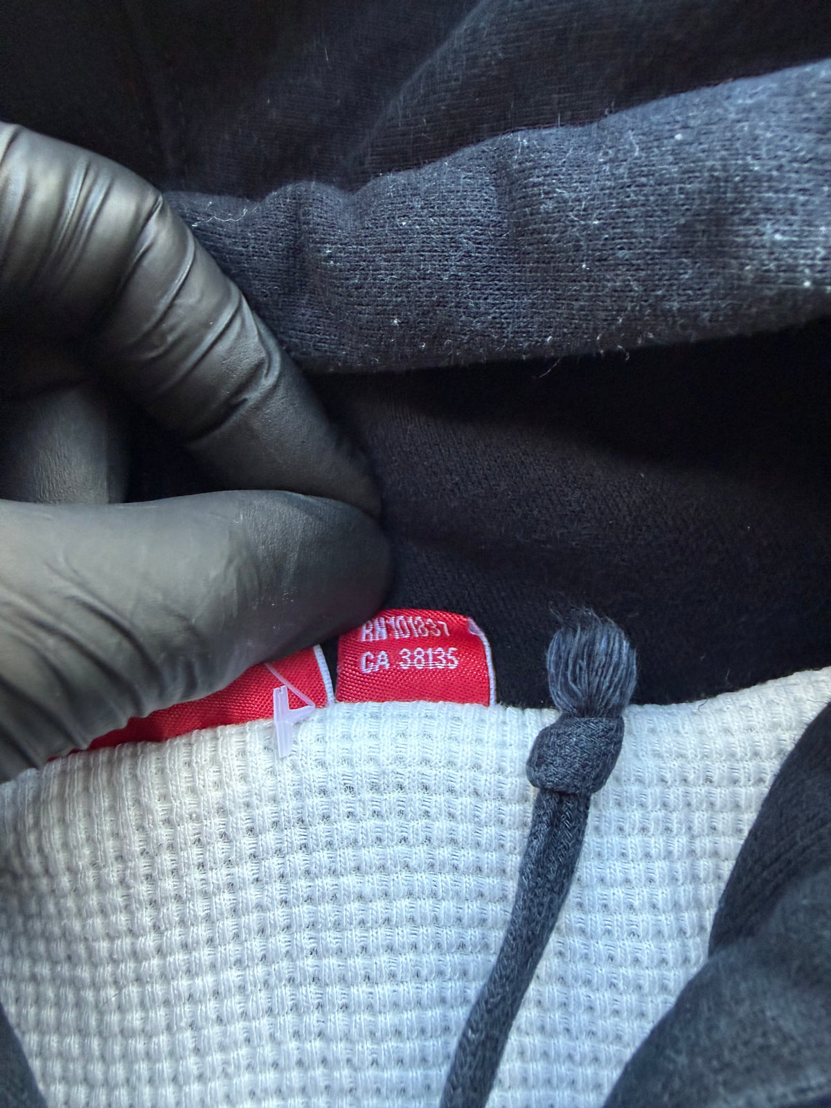 Supreme arc thermal zip-up hooded sweatshirt