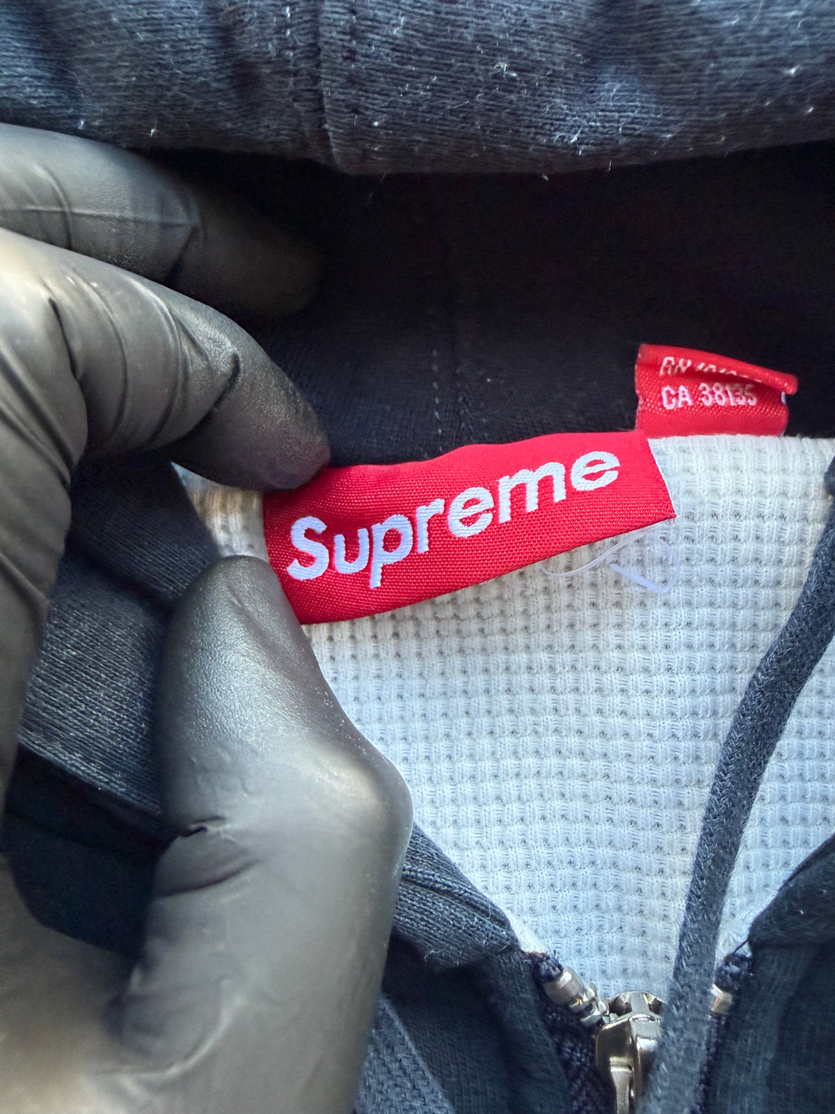 Supreme arc thermal zip-up hooded sweatshirt