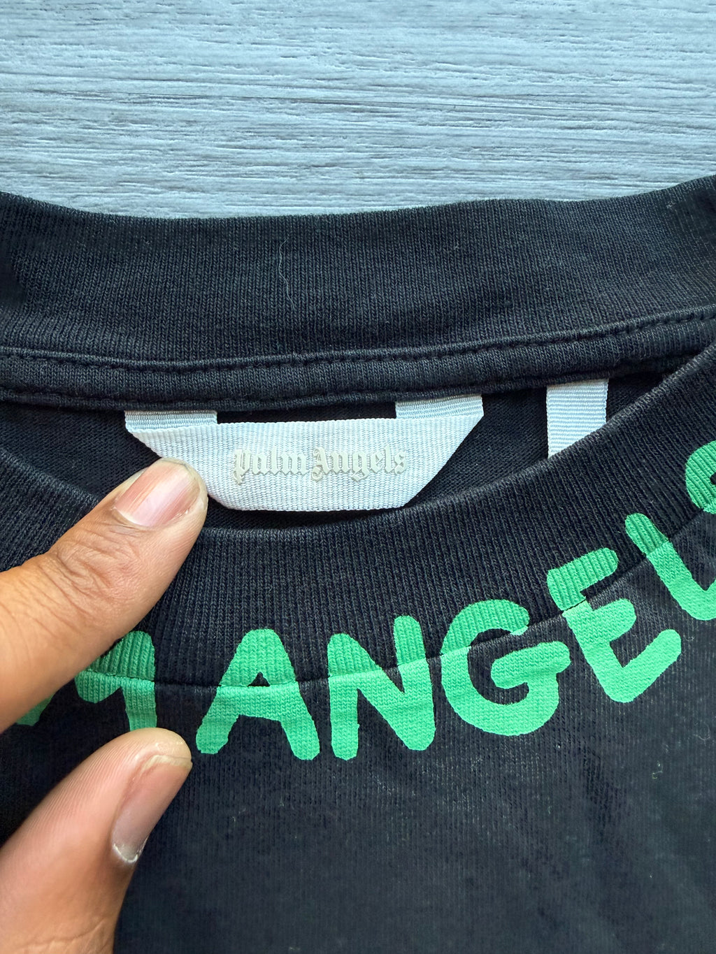 Kids Palm angels seasonal logo tee