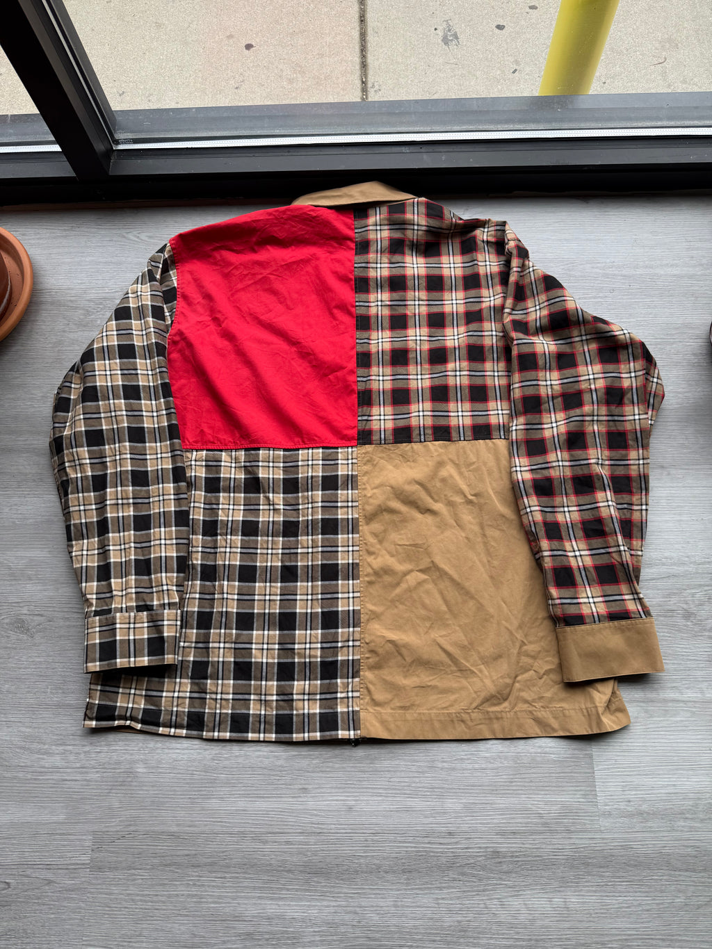 Burberry Plaid Print Jacket