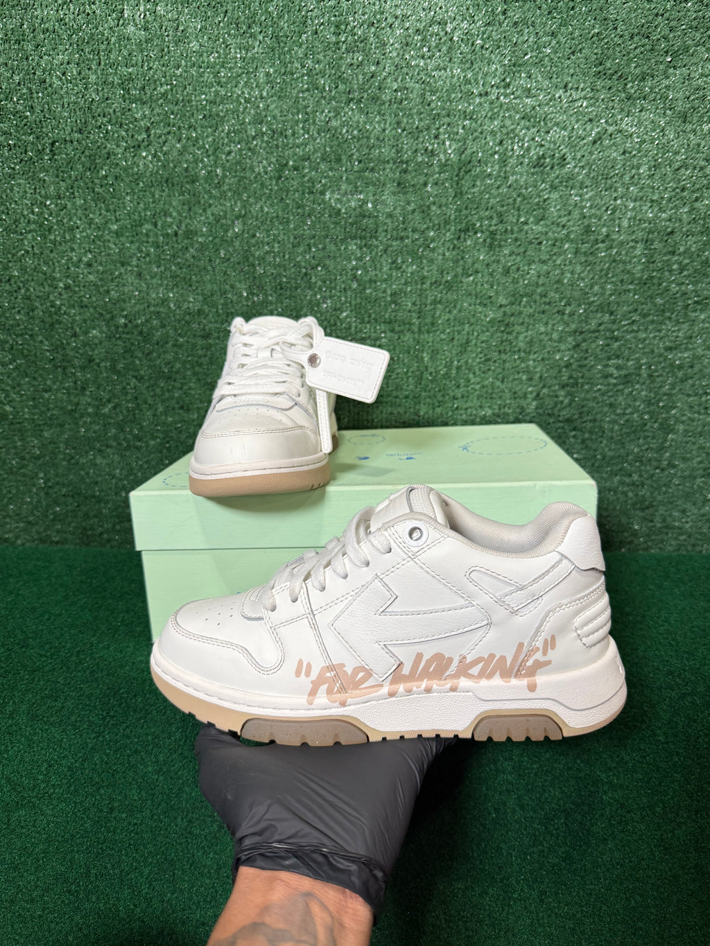 OFF-White Out Of Office OOO LOW TOPS Triple White