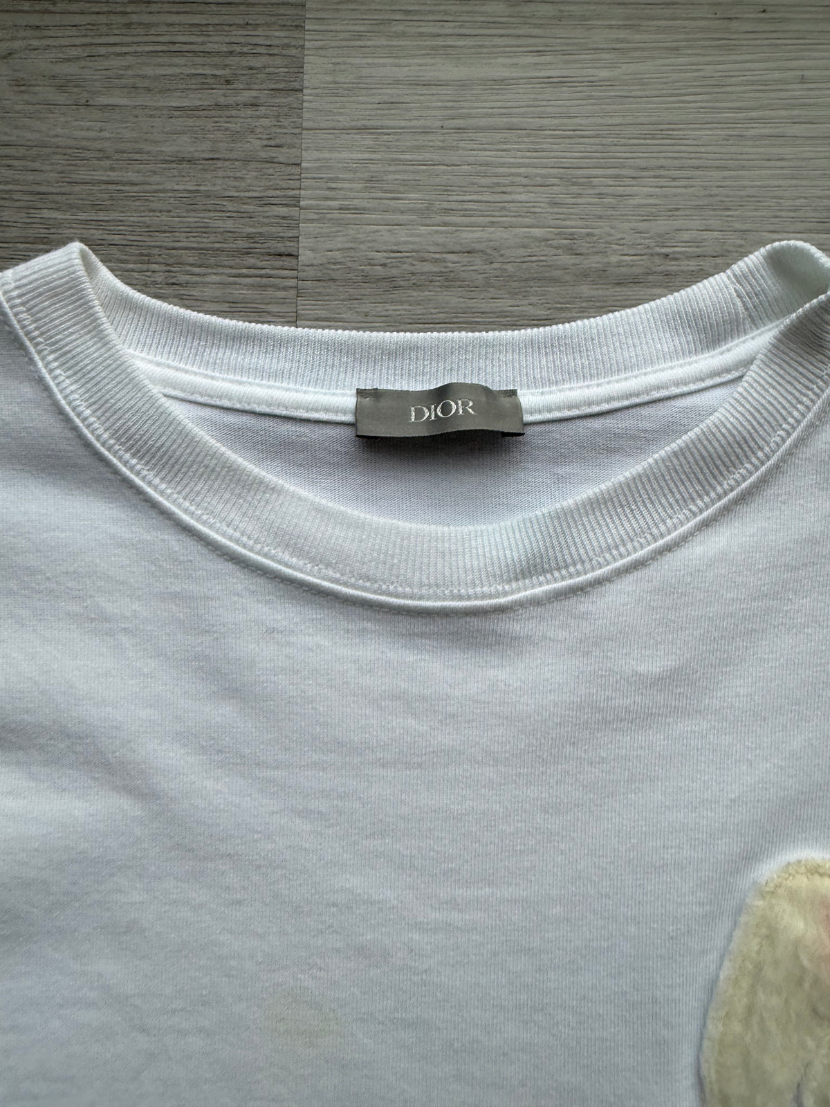 Dior x erl relaxed-fit t-shirt ‘white cotton jersey’