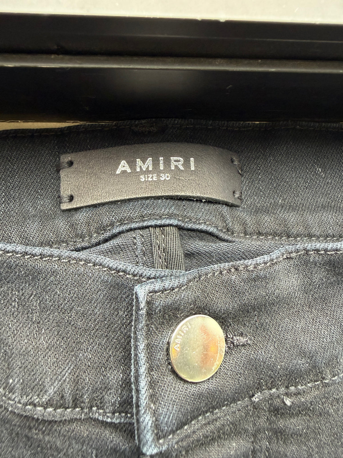 Amiri skinny painter jeans aged black