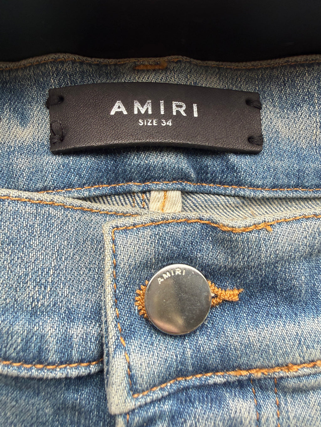 Amiri vintage bandana artpatch jeans