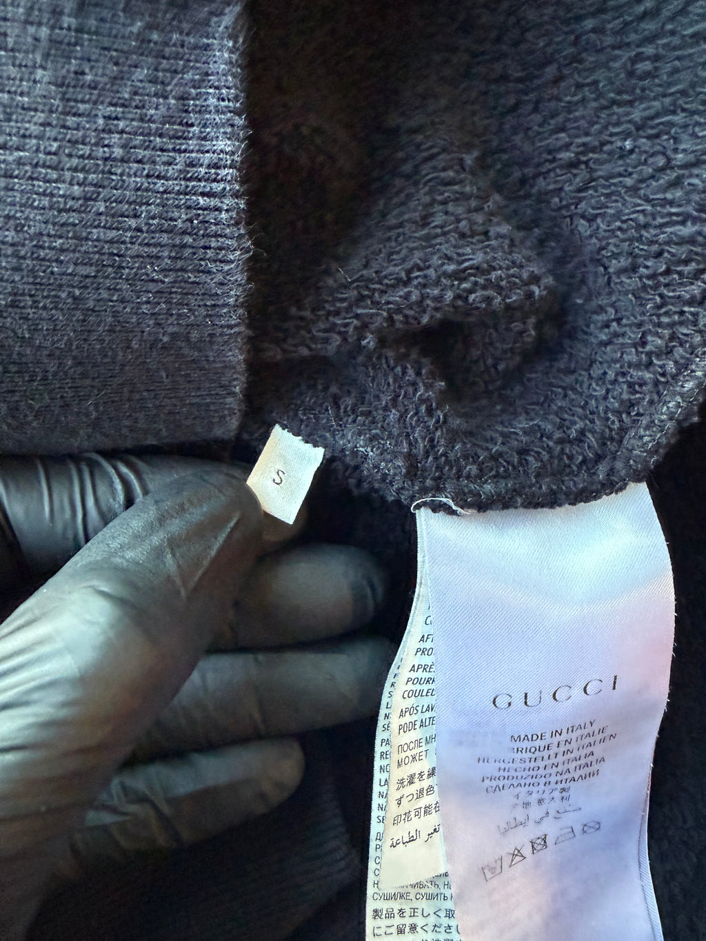 Gucci oversized sweatshirt with gucci logo