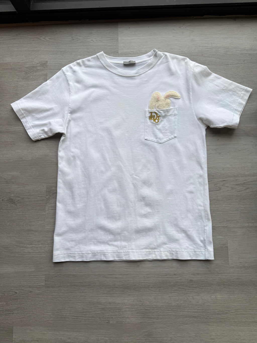 Dior x erl relaxed-fit t-shirt ‘white cotton jersey’