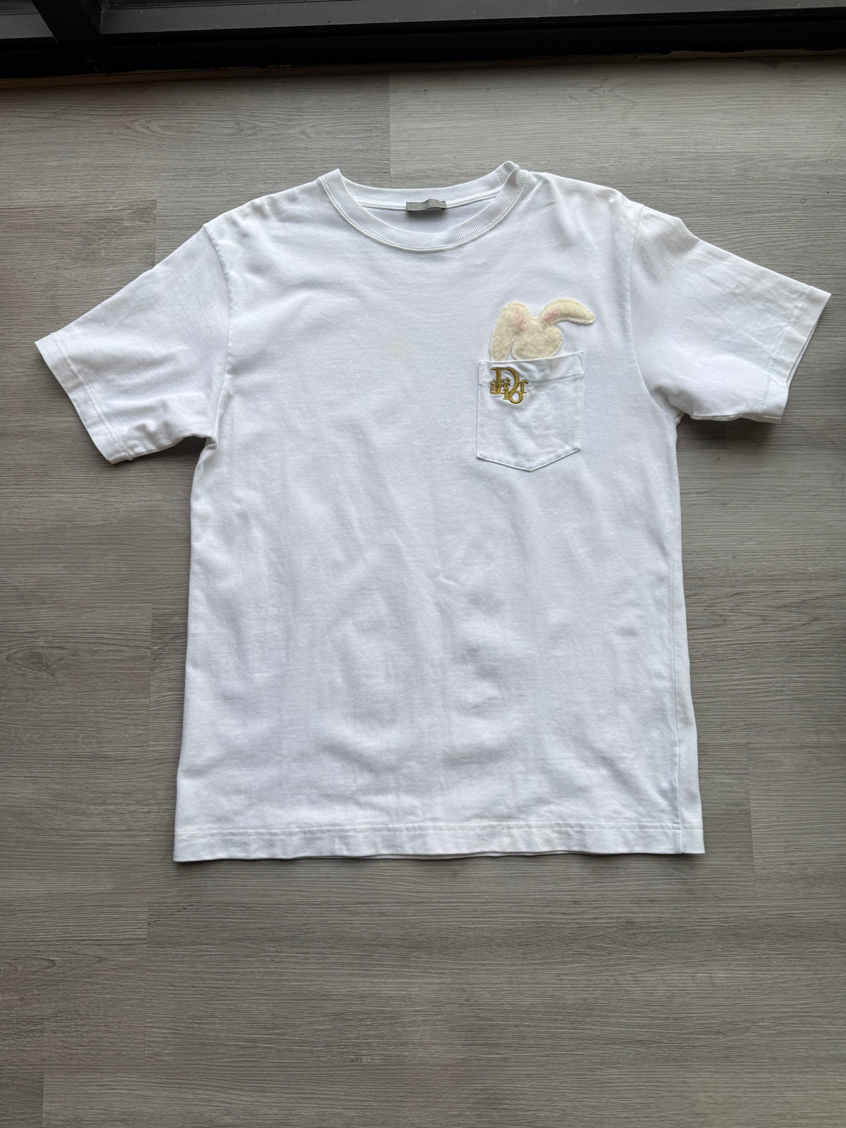 Dior x erl relaxed-fit t-shirt ‘white cotton jersey’
