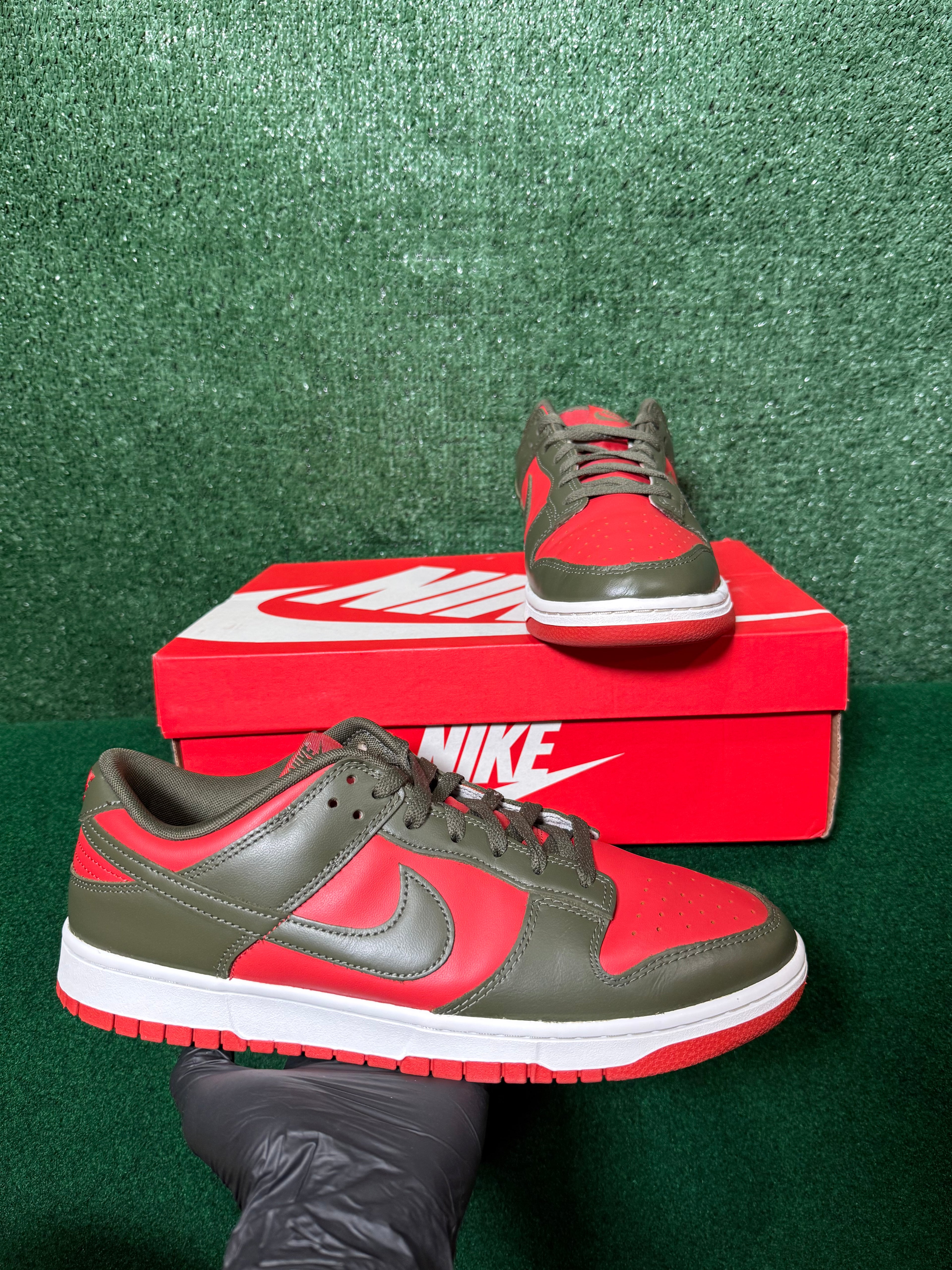 Nike Dunk Low Mystic Red Cargo Khaki