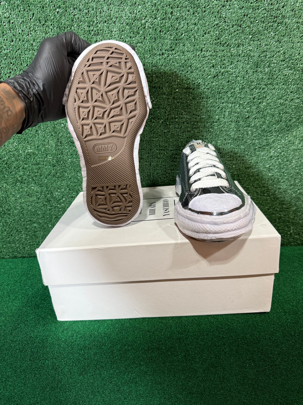 MAISON MIHARA YASUHIRO PETERSON 23 SOLE CANVAS LOW-TOP SNEAKER