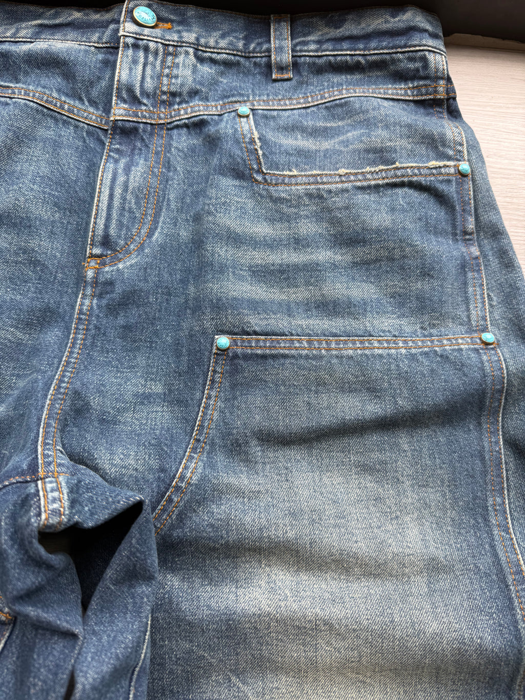 Louis Vuitton denim carpenter pants