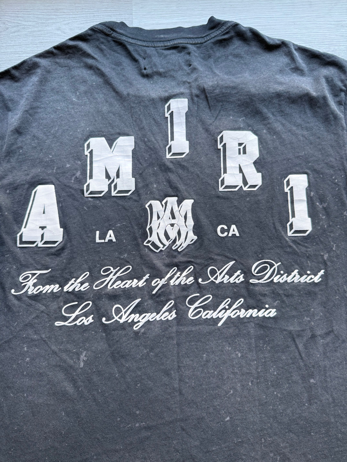 Amiri vintage collegiate tee ‘black’
