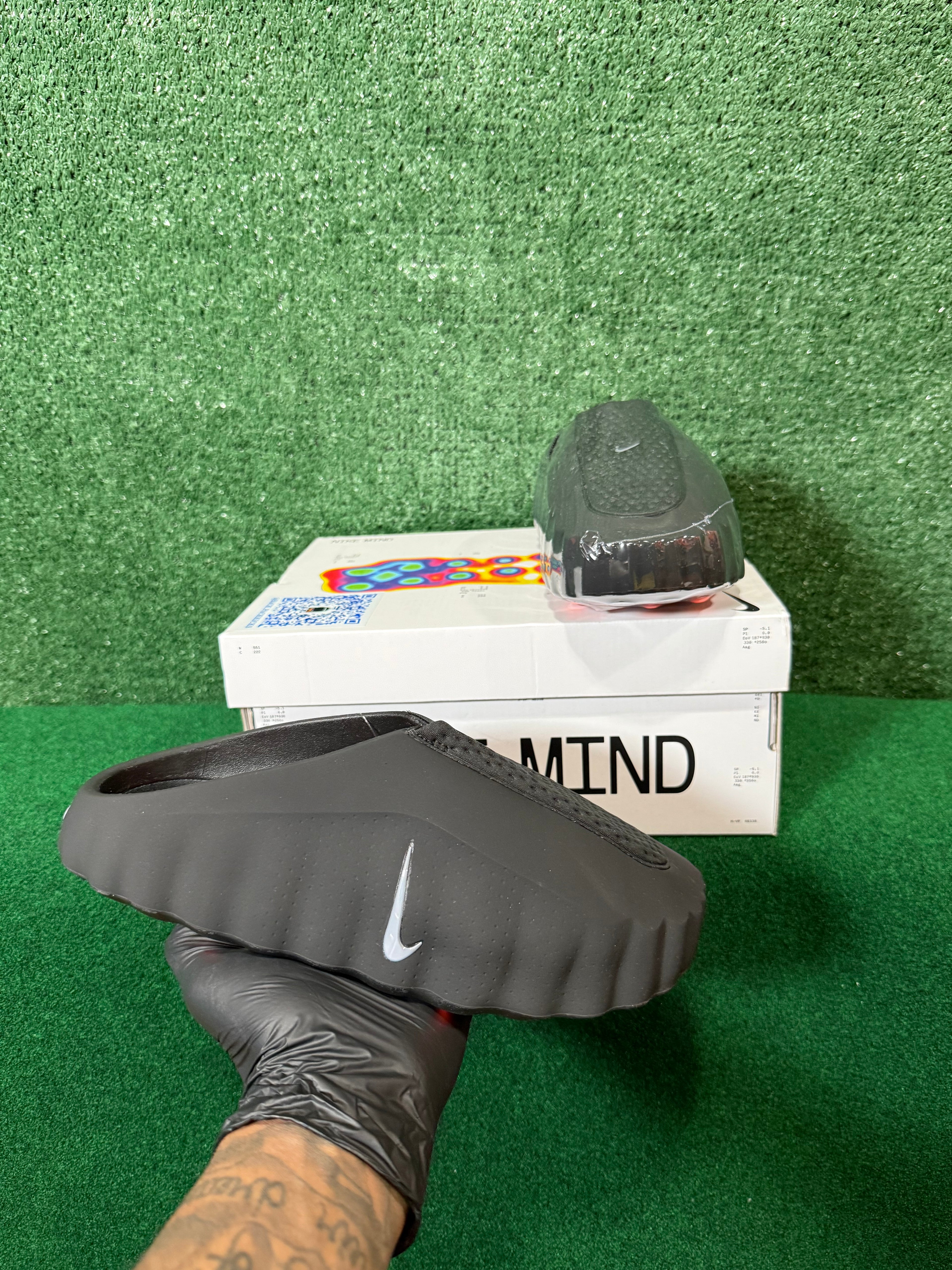 NIKE MIND 001 SLIDE BLACK CHROME