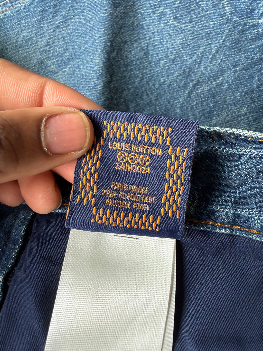 Louis Vuitton denim carpenter pants