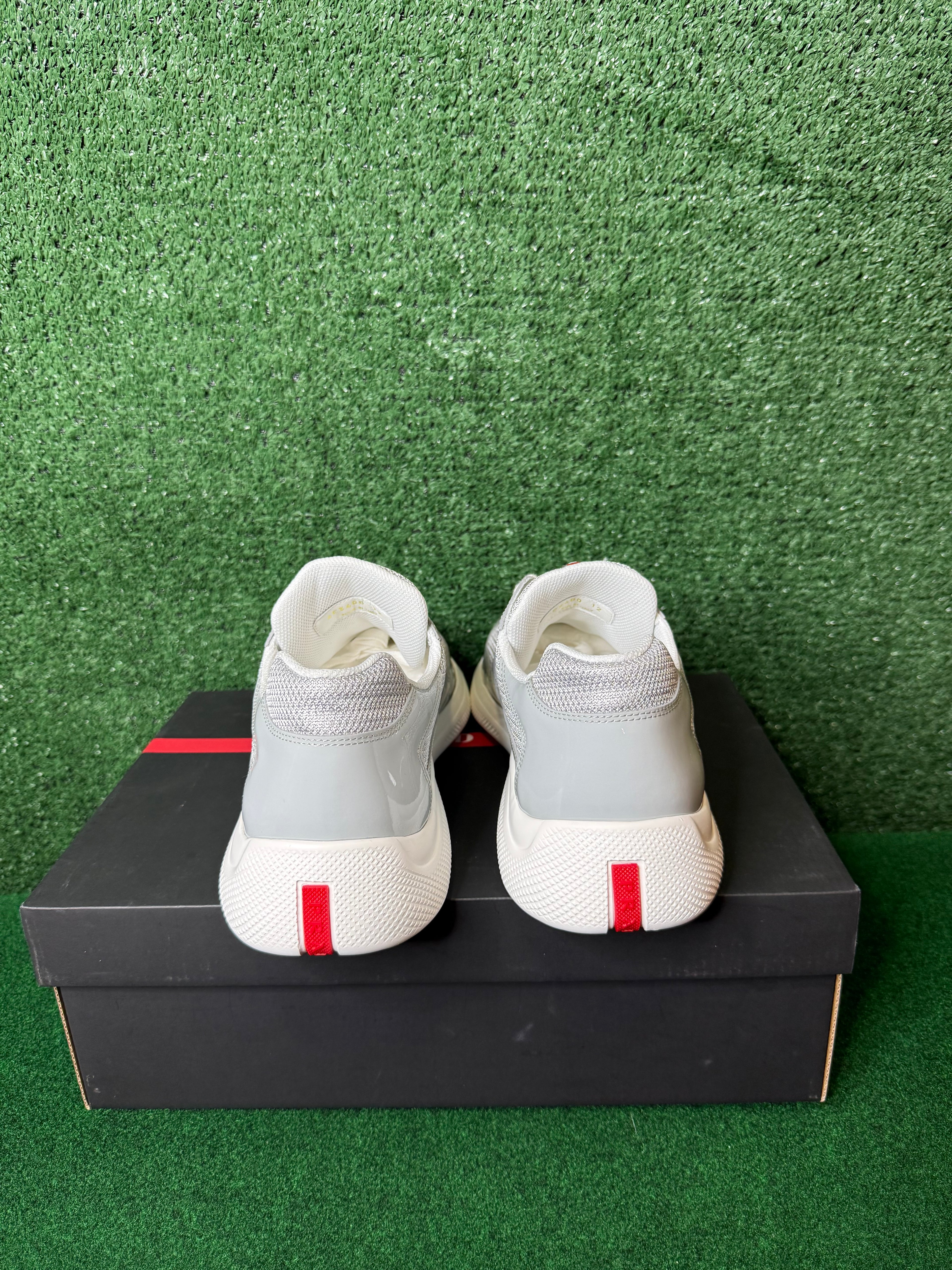 Prada Patent leather and technical fabric Prada America's
Cup-GREY