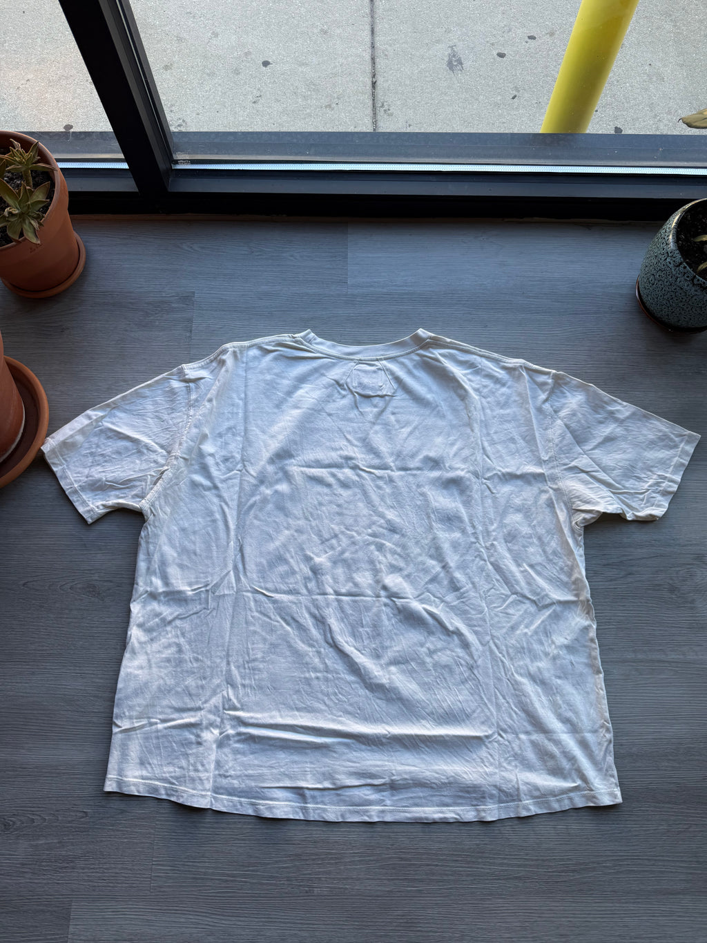 Rhude logo t-shirt in vintage white