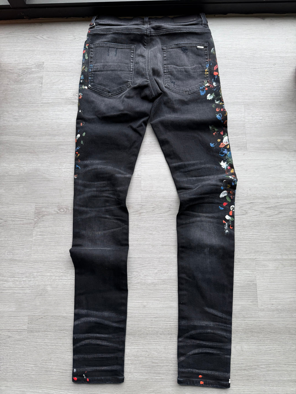 Amiri skinny painter jeans aged black