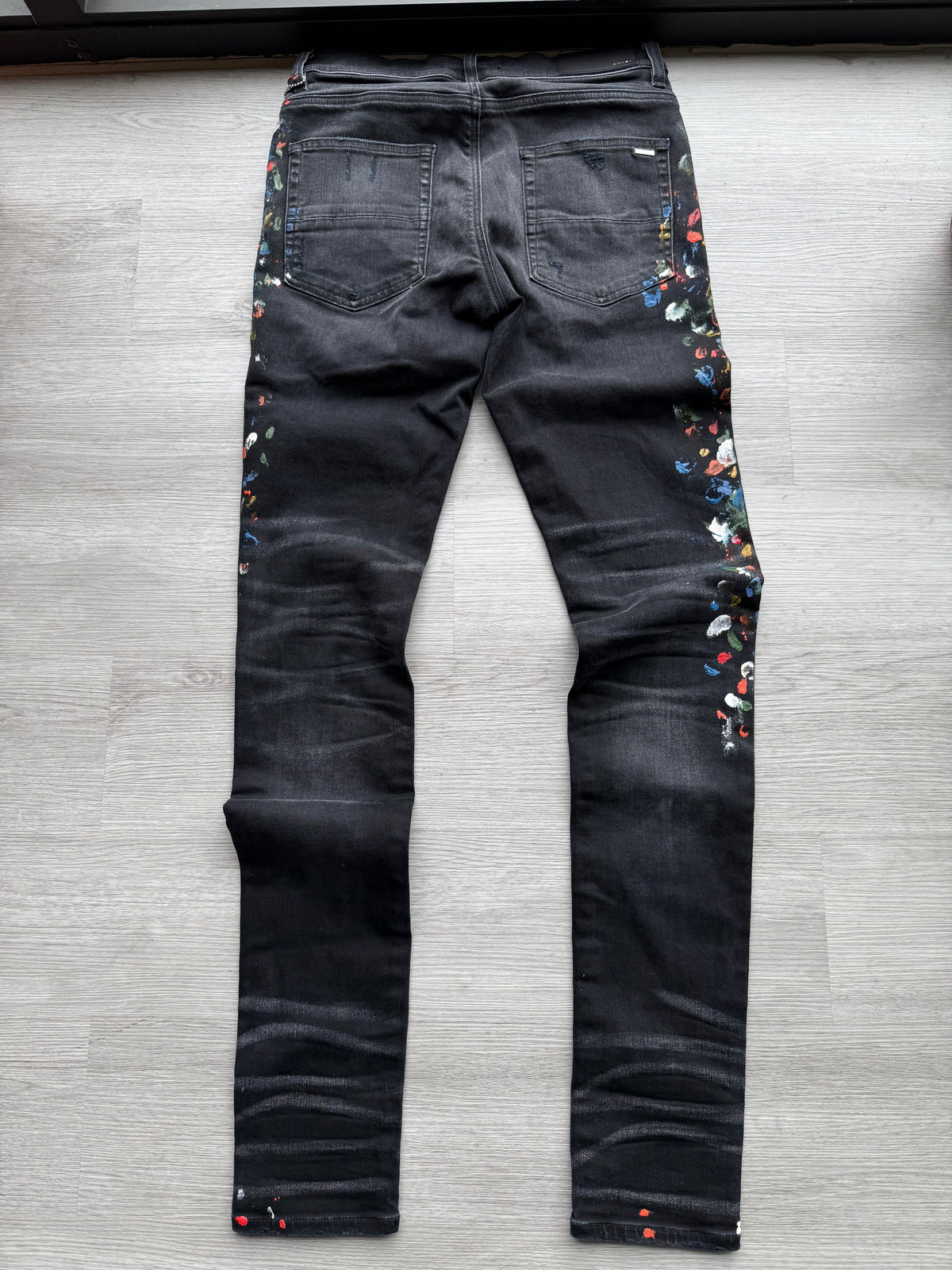 Amiri skinny painter jeans aged black