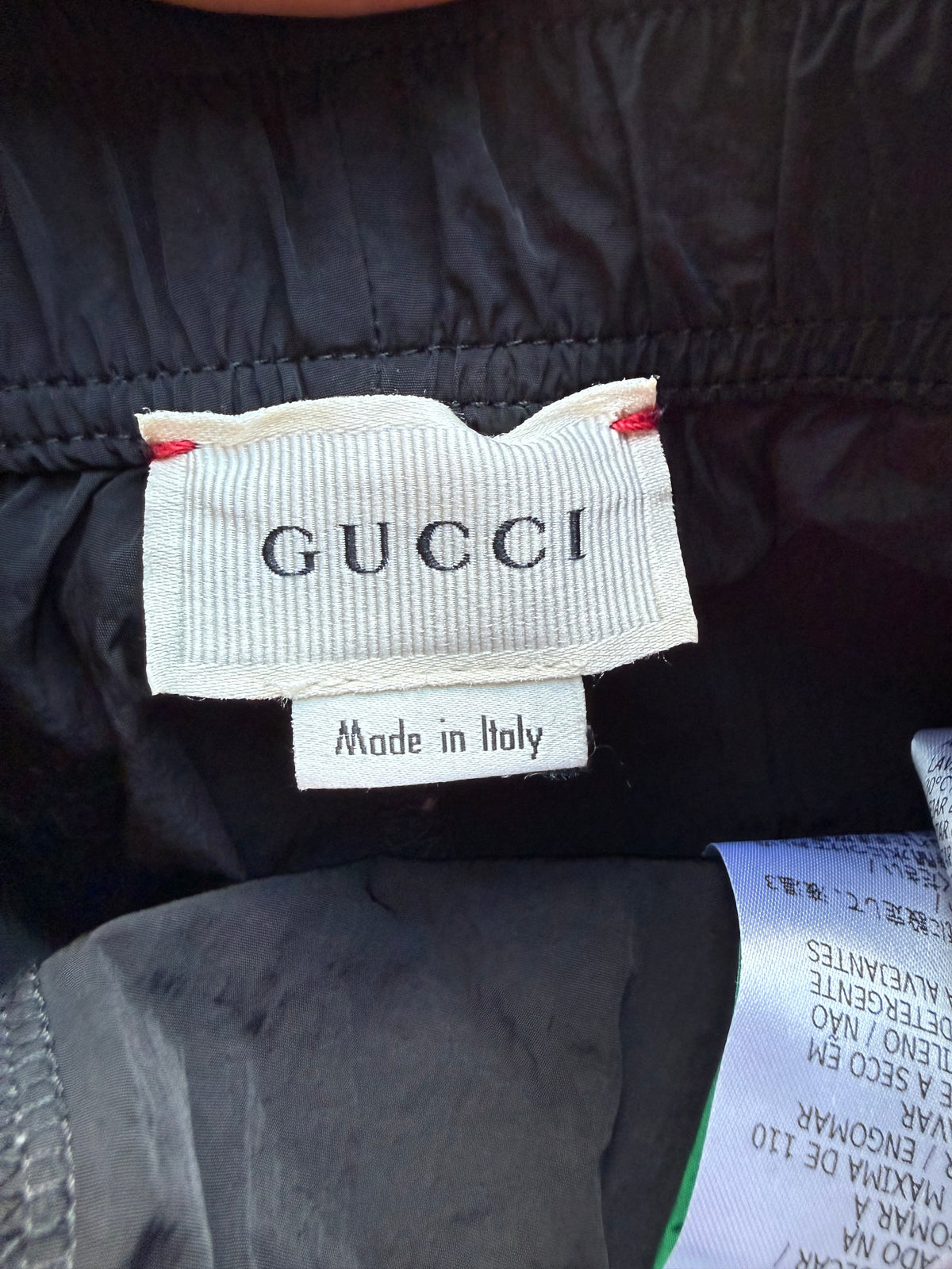 Gucci red green stripes kid shorts