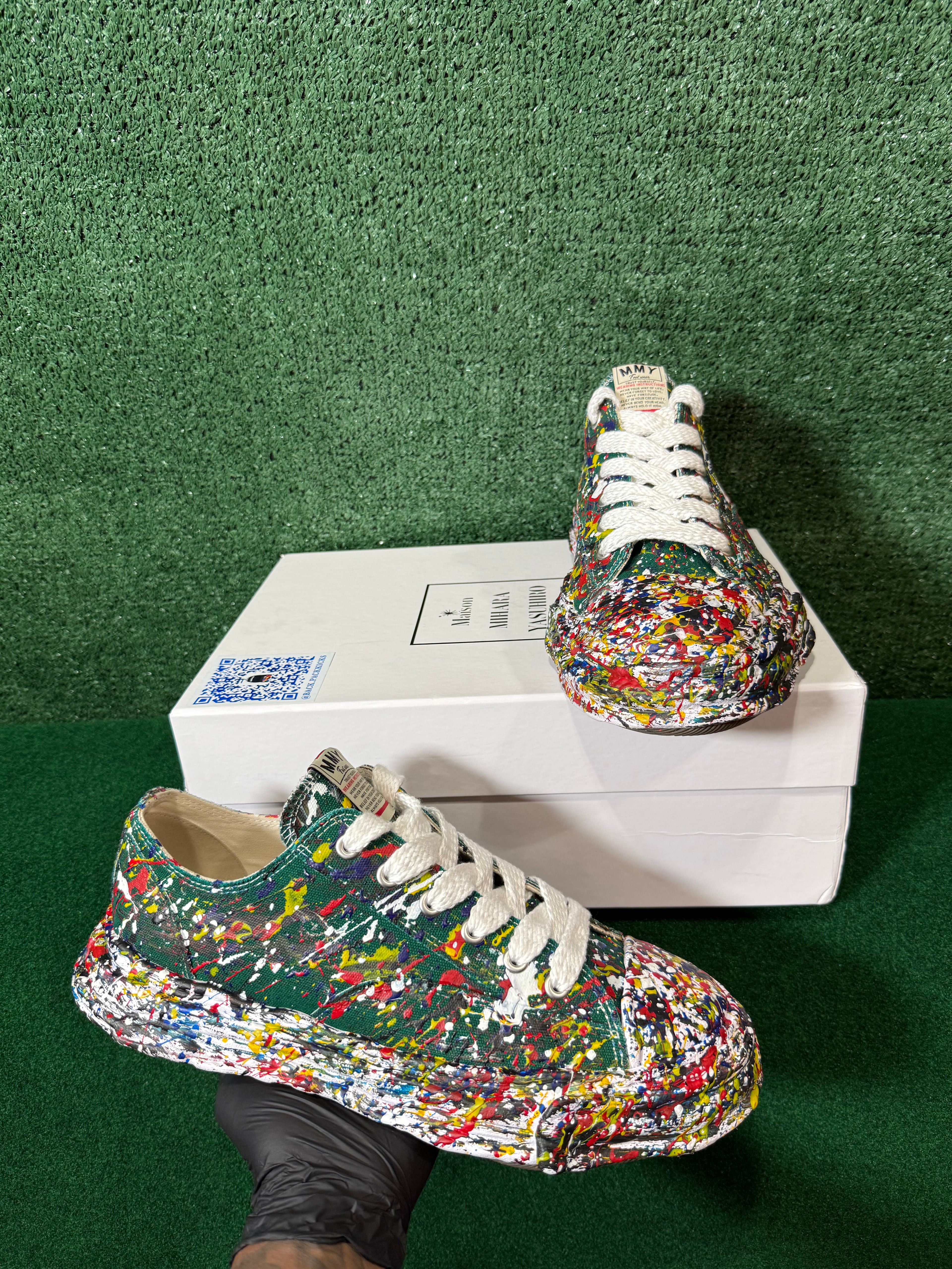 MAISON MIHARA YASUHIRO PETERSON 23 OG SOLE SPUTTERING PAINT CAN