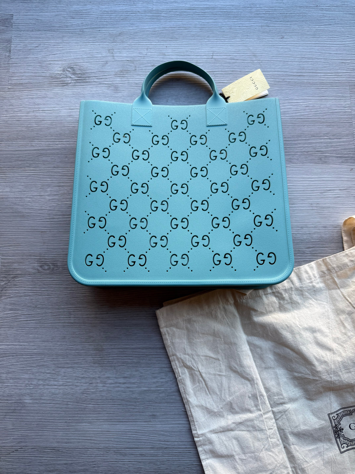 Gucci rubber gg tote